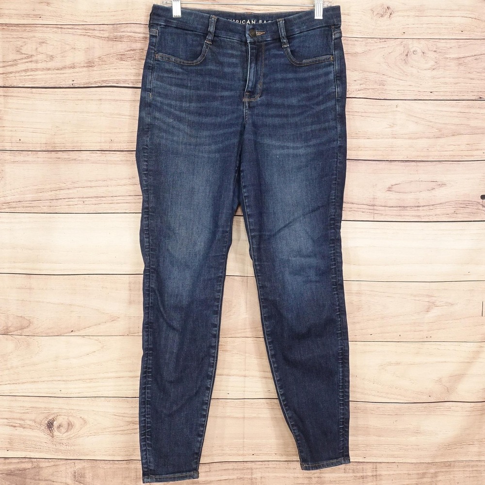 American Eagle Outfitters Curvy Jegging Jeans Womens 8 Blue Stretch 31x28 Denim